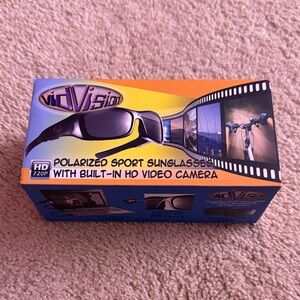 Black Polarized Sport Sunglasses with HD Camera